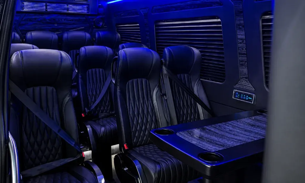 14 Passenger Sprinter Executive Van Black 14 Passenger Sprinter Executive Van for minibus rental