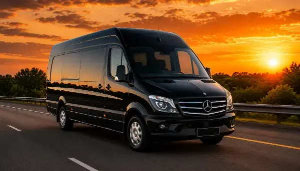 14 Passenger Sprinter Executive Van 14 Passenger Sprinter Executive Van in black, available to rent