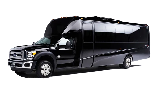 18 Passenger Party Limousine Bus, available to rent