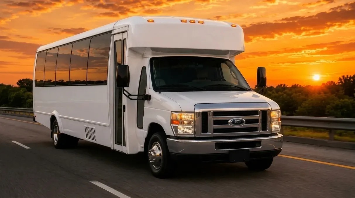 20 Passenger Party Bus 20 Passenger Party Bus in white, available to rent