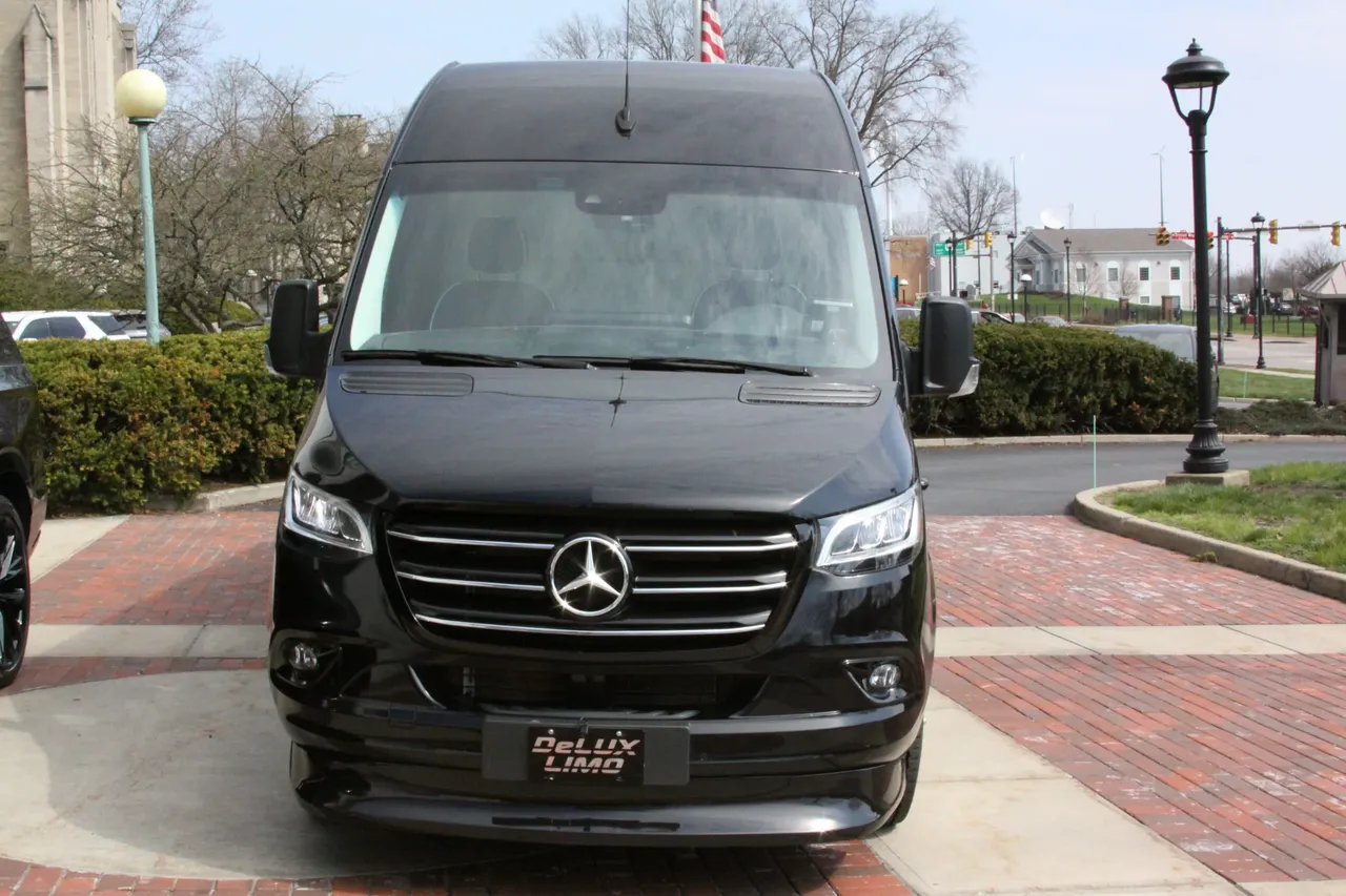 Black 2024 Mercedes-Benz SPrinter, photo 4 for minibus rental