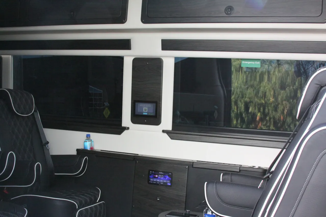 Black 2024 Mercedes-Benz SPrinter, photo 5 for minibus rental
