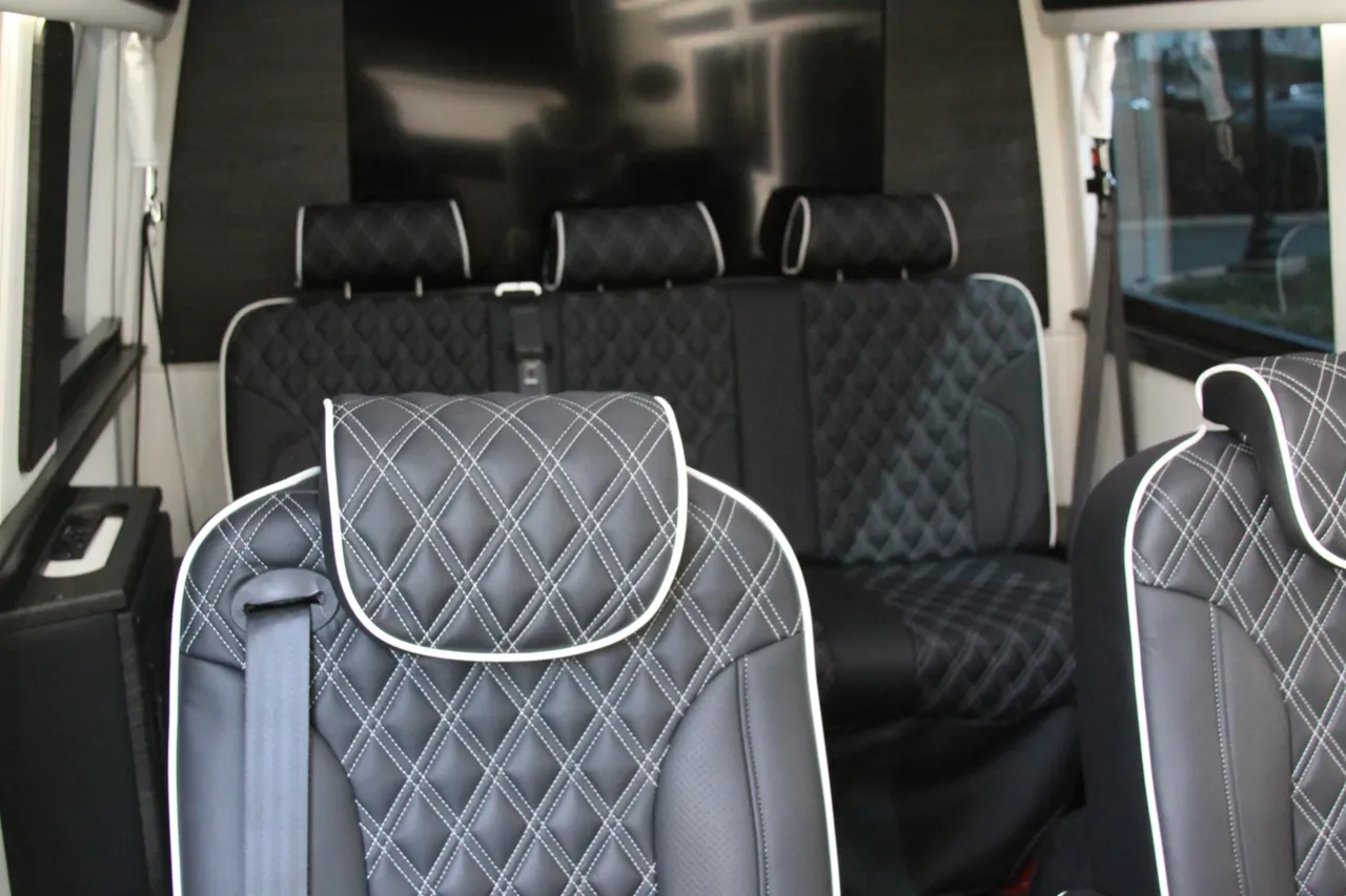 Black 2024 Mercedes-Benz SPrinter, photo 7 for minibus rental