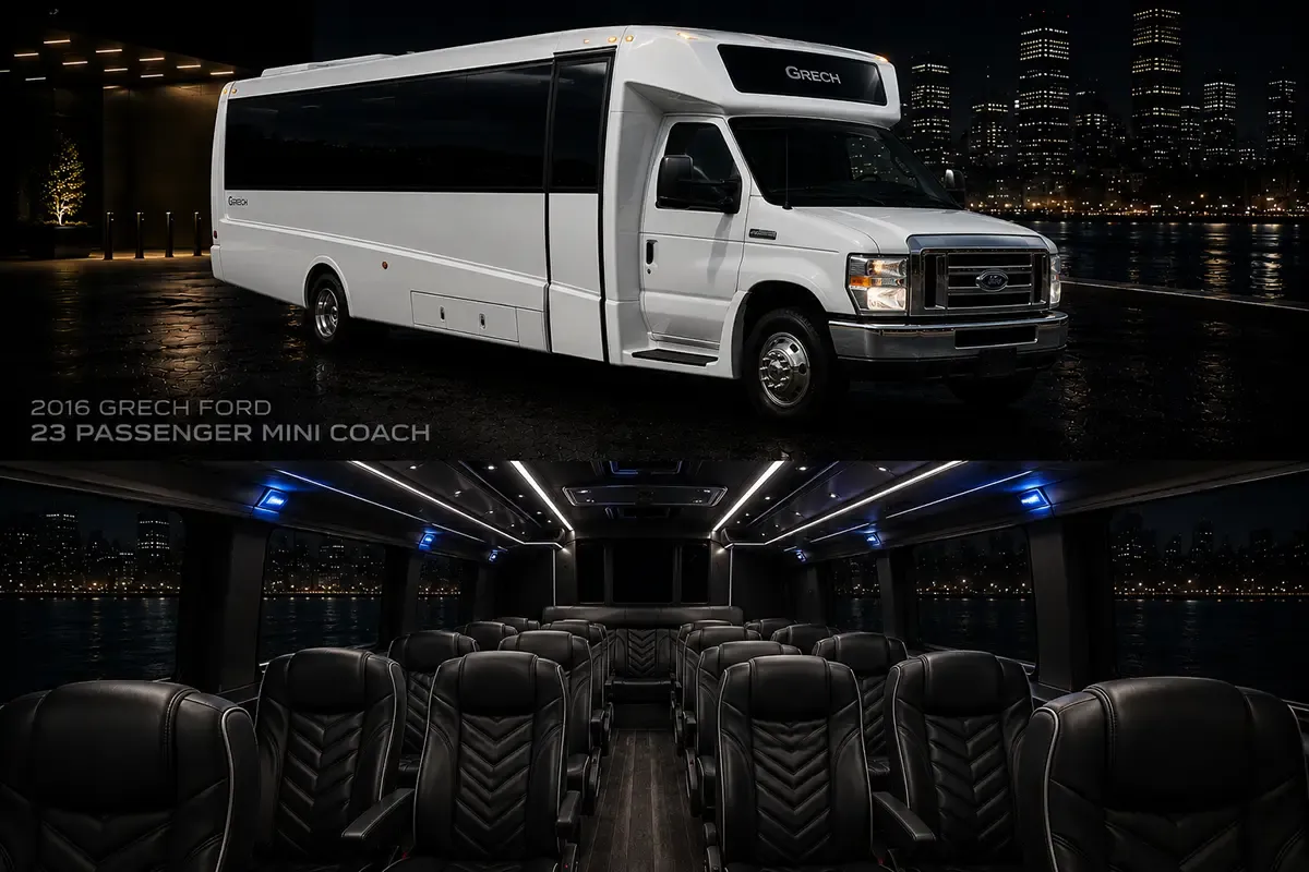 23-Passenger Grech Ford Mini Coach for minibus rental