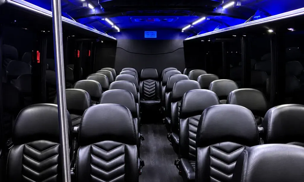 Black 27 Passenger Shuttle Bus Black 27 Passenger Shuttle Bus for minibus rental