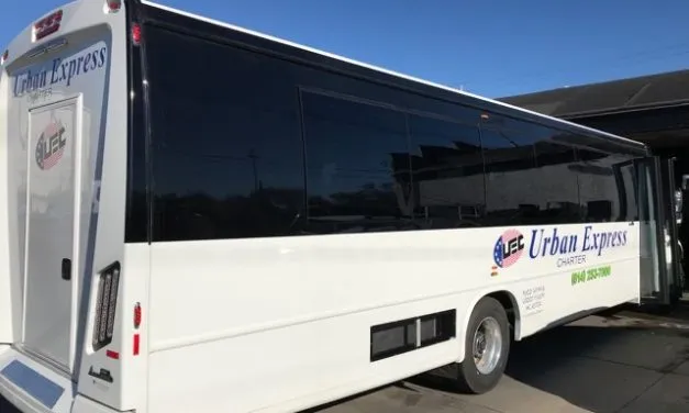39 Passenger Mini Coach BUS in white, available to rent