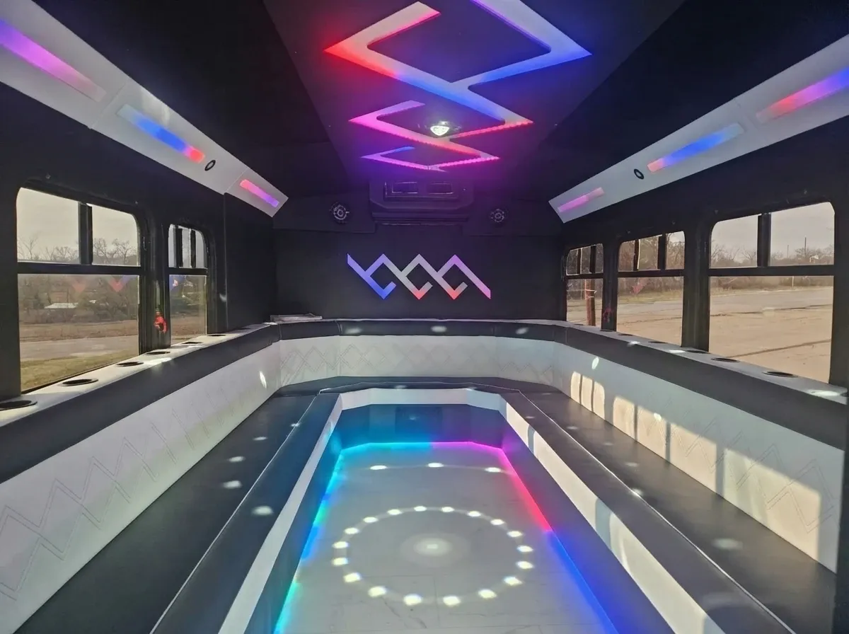 Black Mini Party Bus, image 3