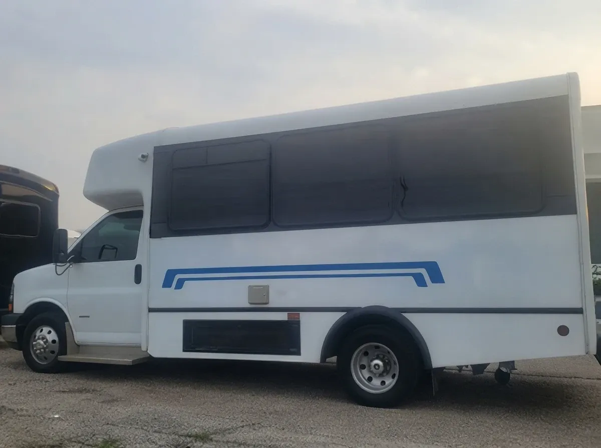 Blue Line Party Bus Blue Line Party Bus, available to rent