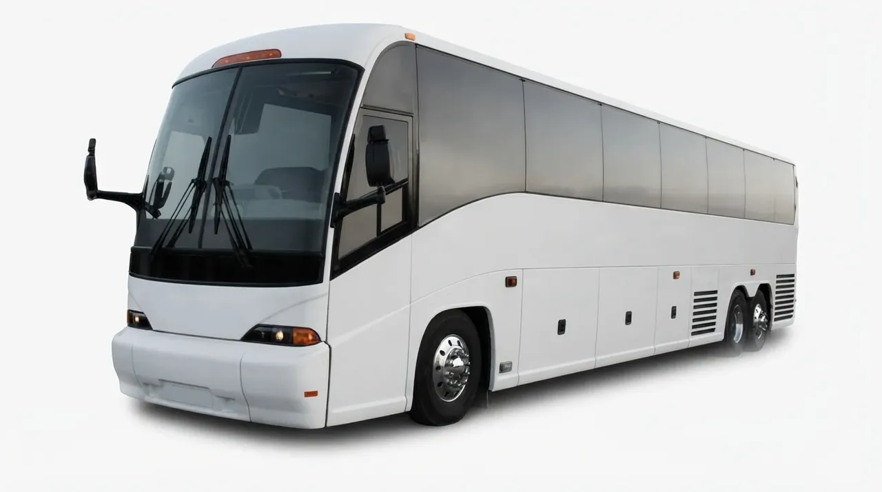 55 Passenger Charter Bus, available to rent