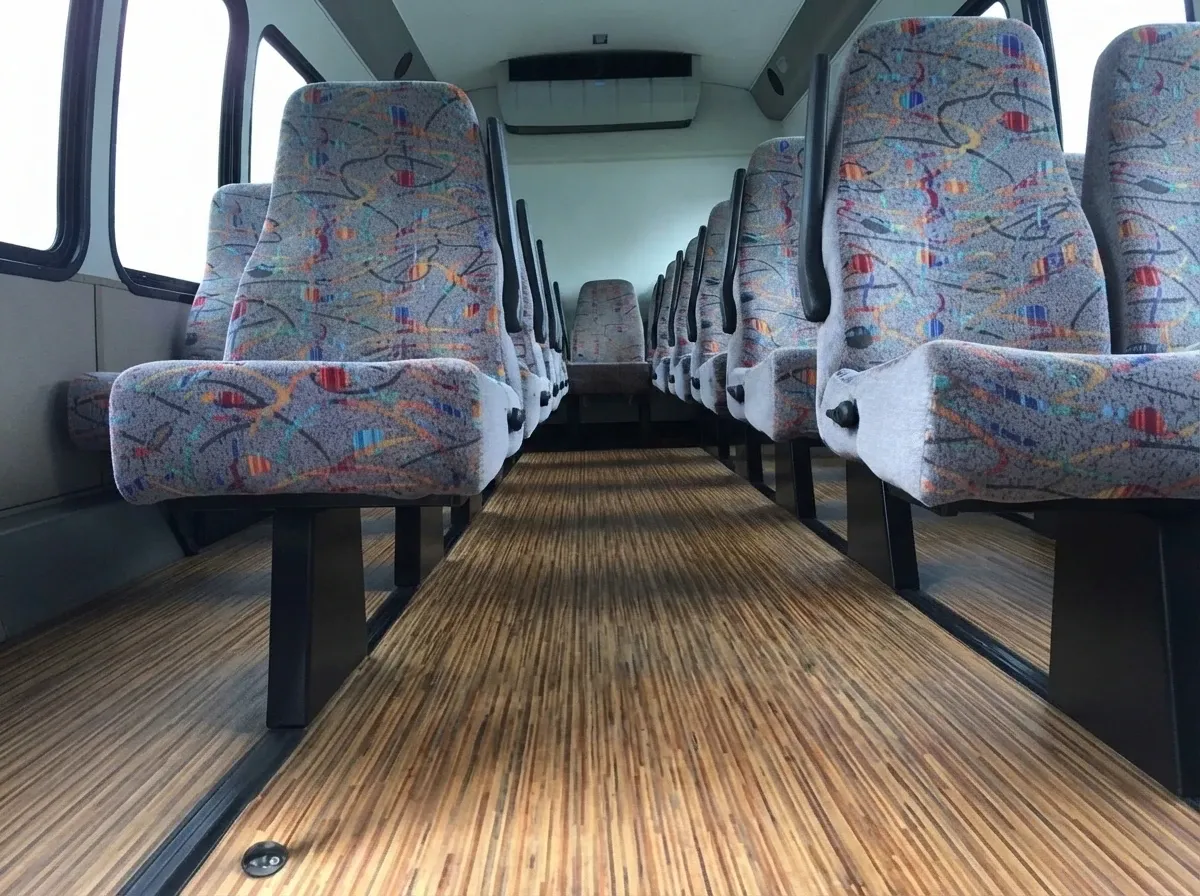Chevrolet C45 Shuttle Bus Chevrolet C45 Shuttle Bus in white, available to rent
