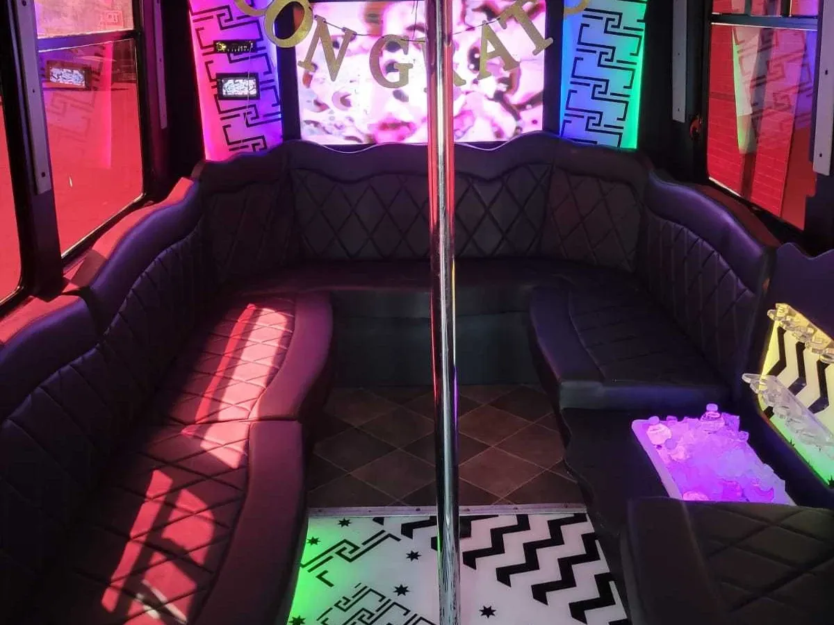Chevrolet Party Bus in white, image 3