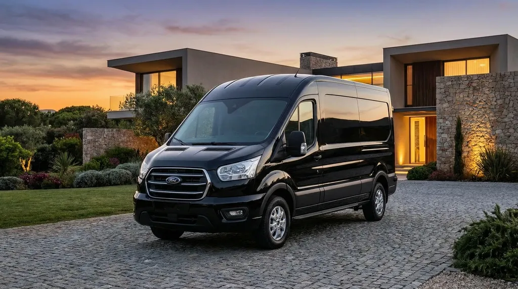 Black 14 Passenger Executive Van for minibus rental