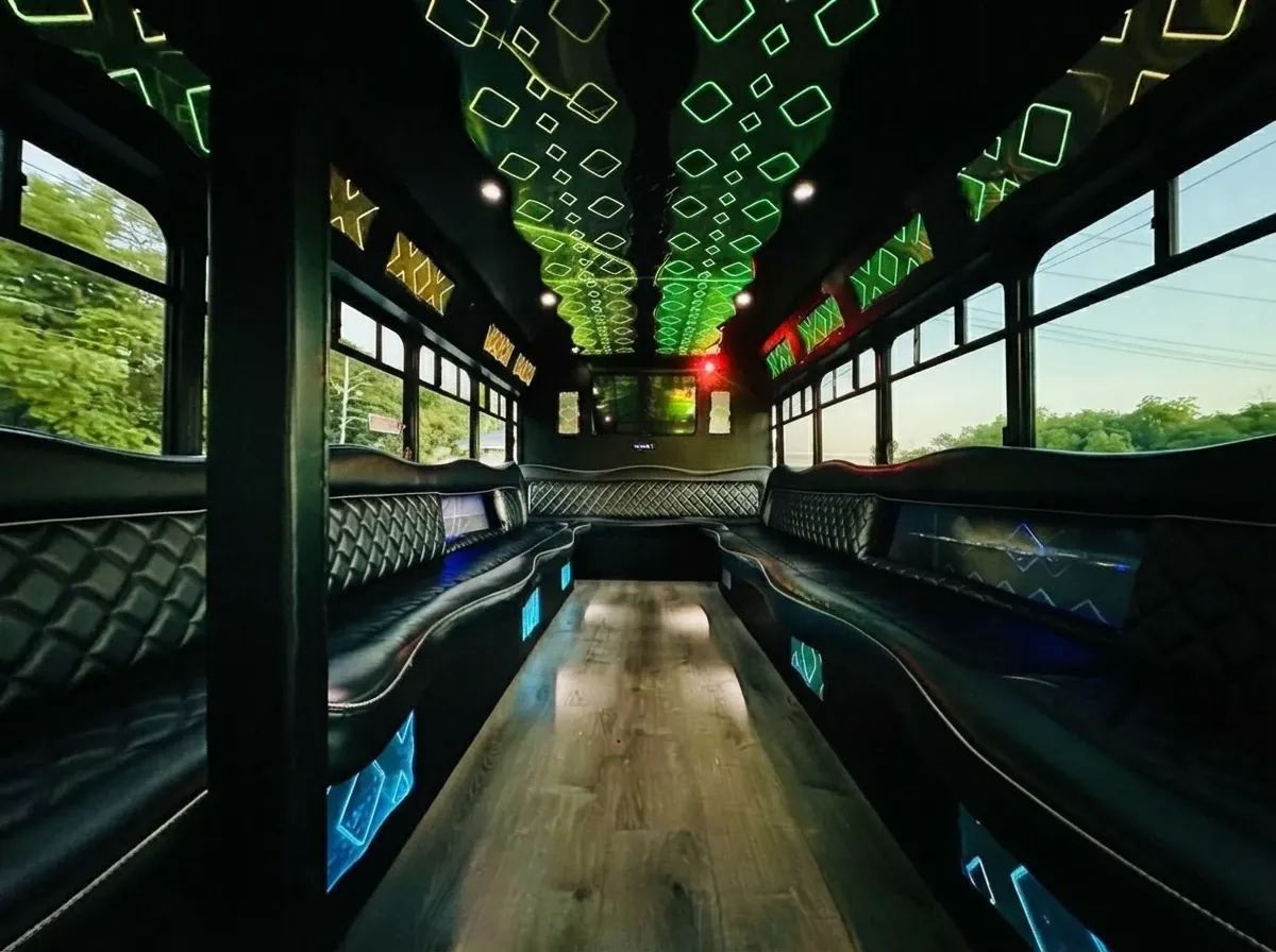 Ford E-450 Series Party Bus in white, image 2