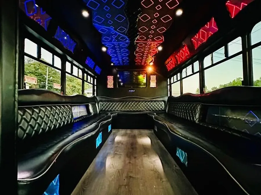 Ford E-450 Series Party Bus in white, image 4