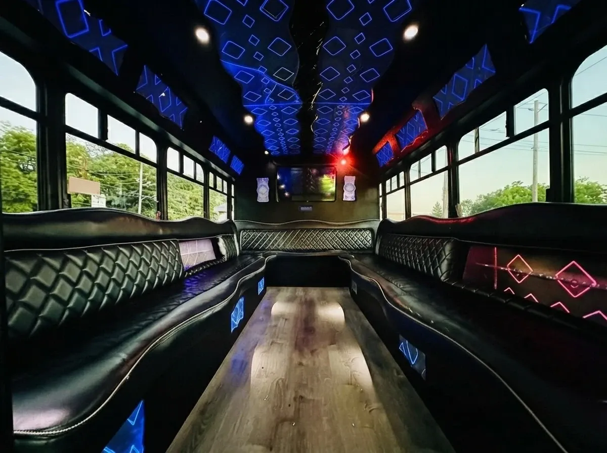 Ford E-450 Series Party Bus in white, image 8