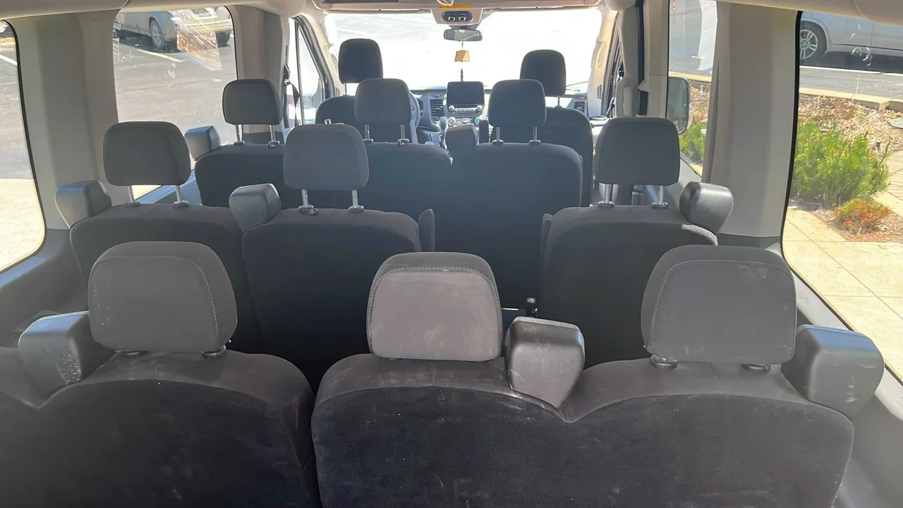 Ford Transit Passenger Van interior, photo 2 for minibus rental