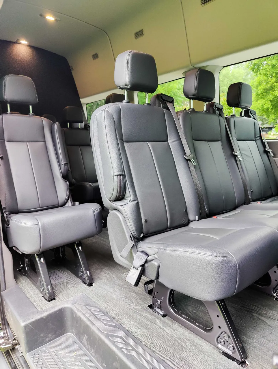Ford Transit Executive Shuttle interior with high-roof cabin, photo 2 for minibus rental