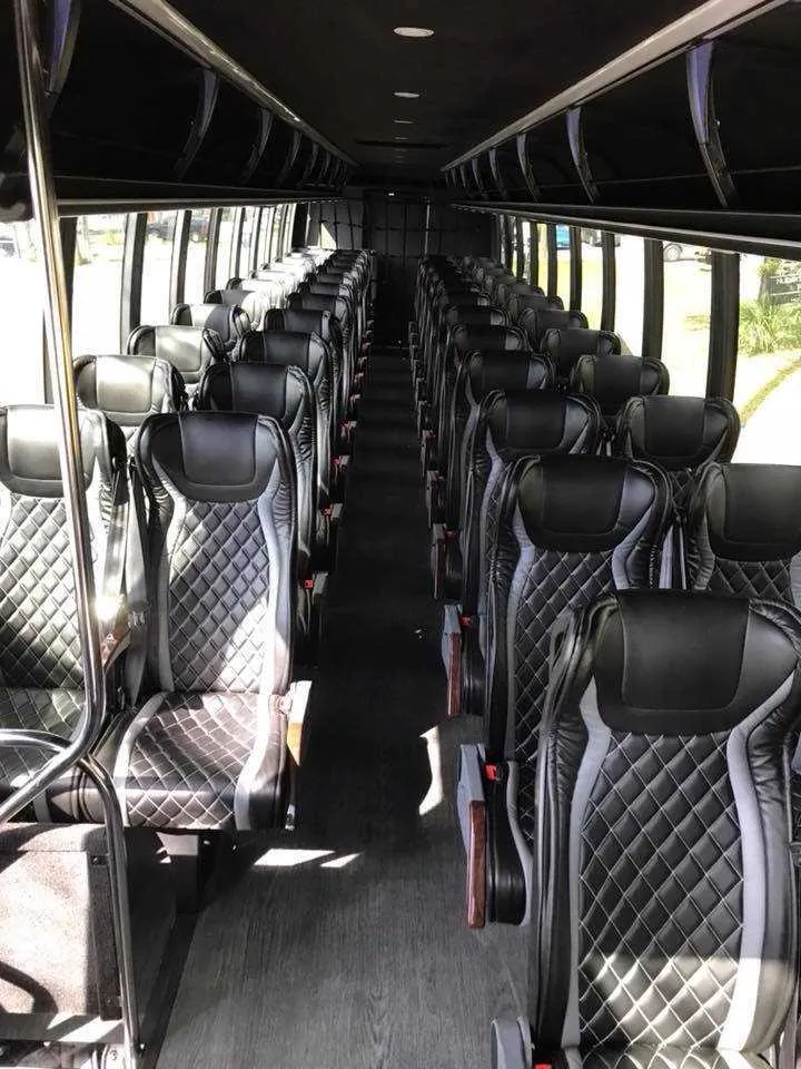 White Freightliner Luxury Coach, photo 2 for charter bus rental in Newton, MS