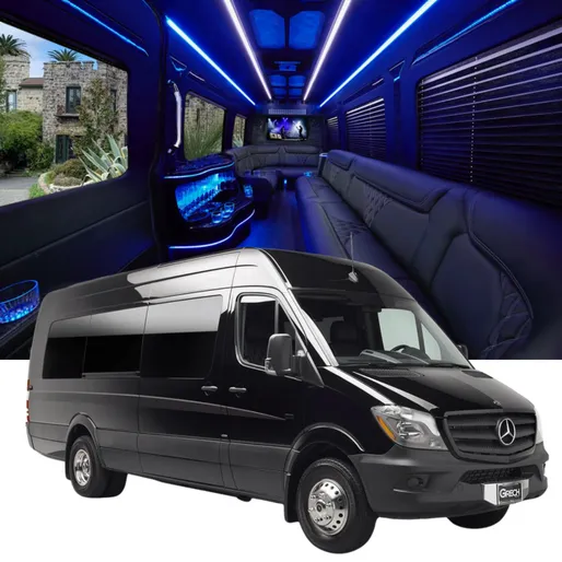 Grech Mercedes-Benz Sprinter Limousine, available to rent