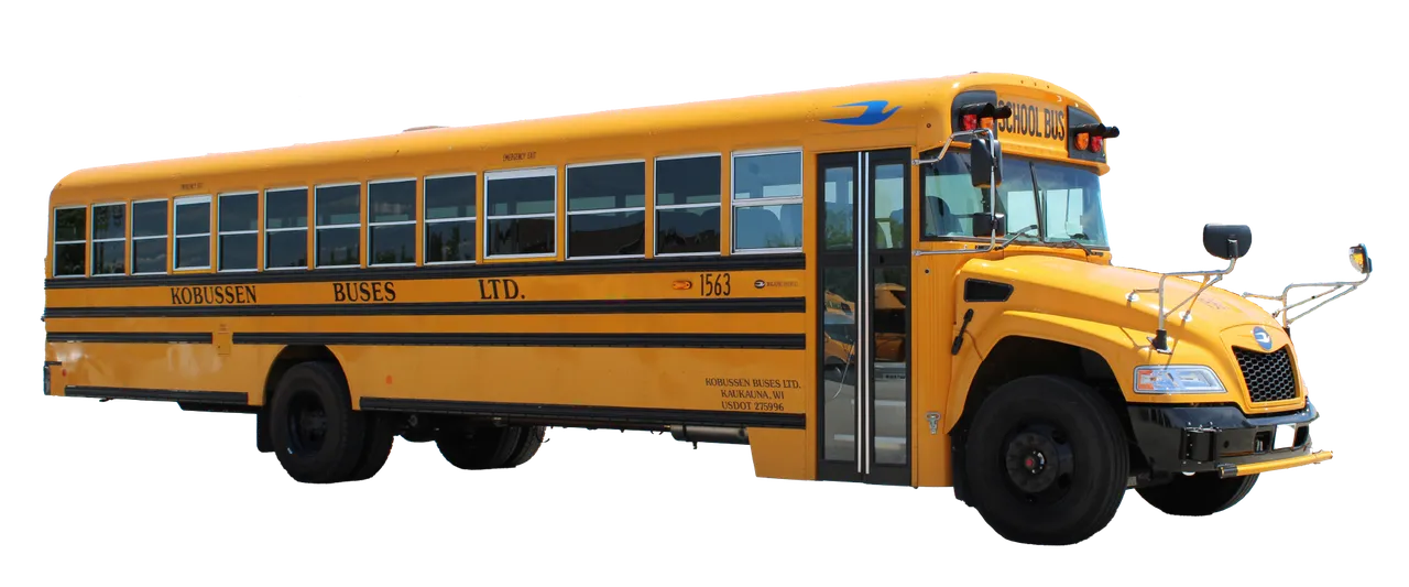 54 Passenger Large School Bus for charter bus rental