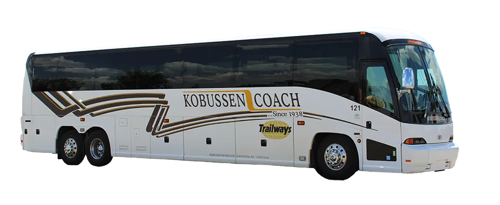 MCI Large Motorcoach for charter bus rental