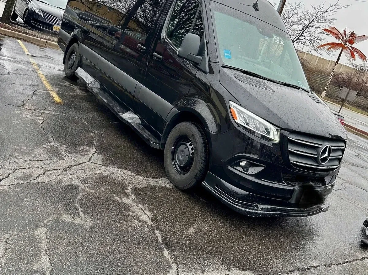 Mercedes-Benz Executive Sprinter in black, available to rent