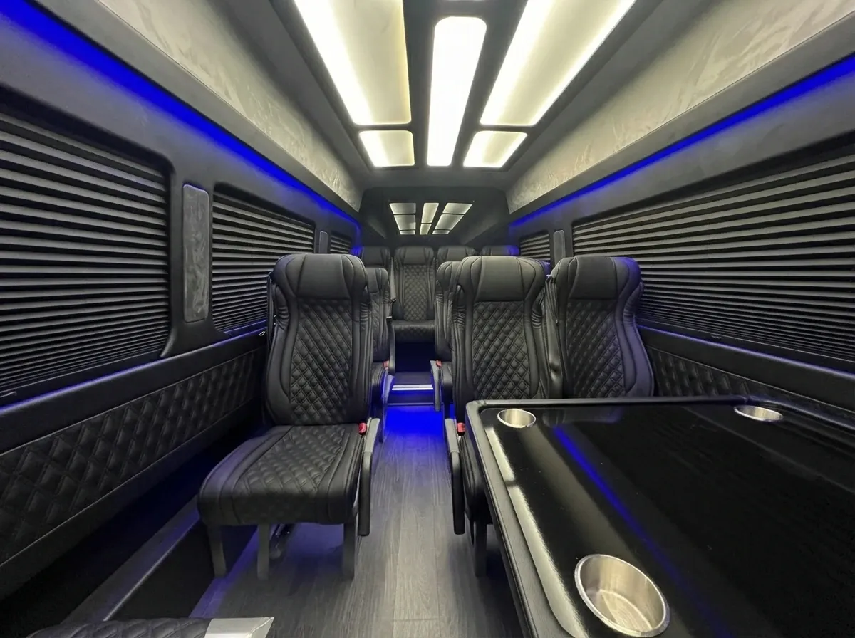 Mercedes-Benz Executive Sprinter in black, available to rent