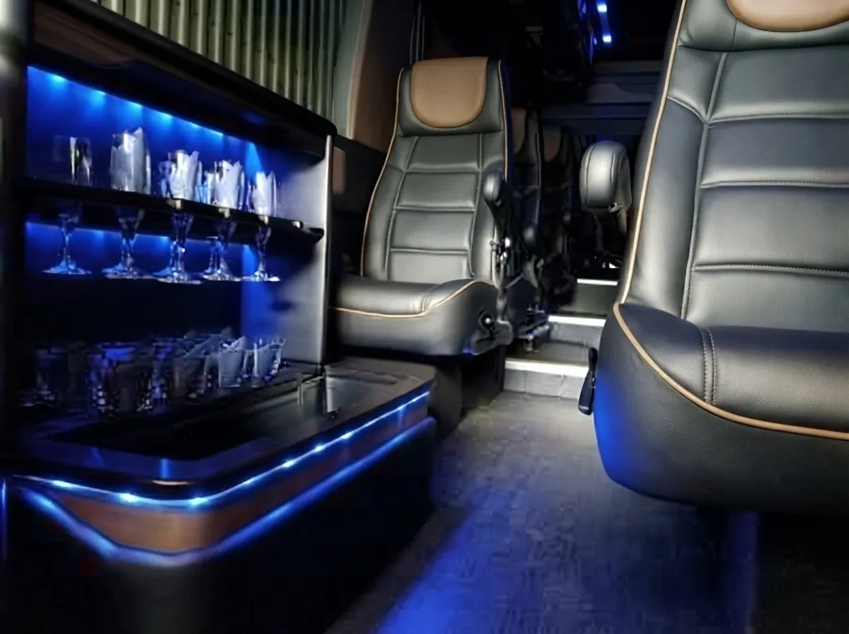 Mercedes-Benz Executive Sprinter in black, available to rent