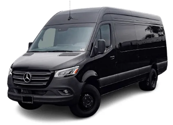 Mercedes-Benz Executive Sprinter in black, available to rent