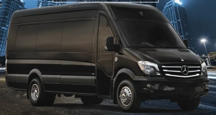 Mercedes-Benz Executive Sprinter in black, available to rent