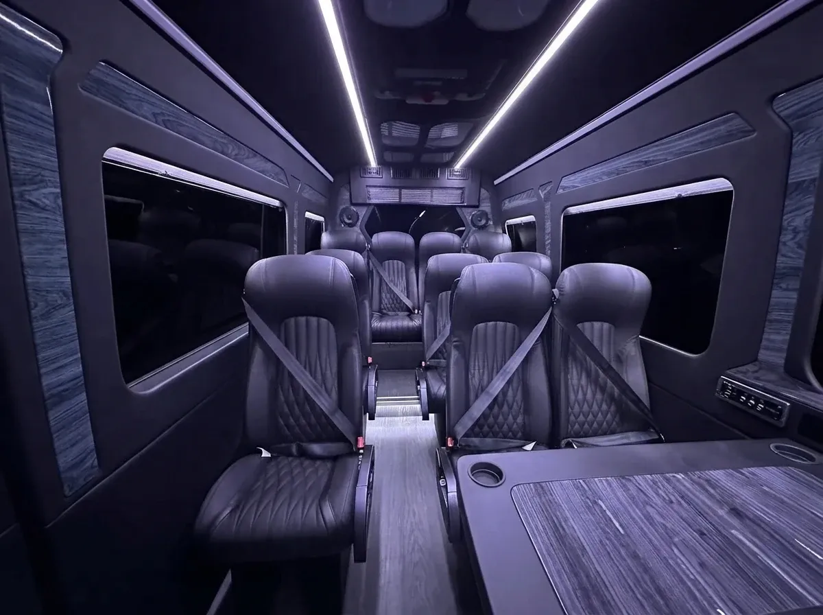 Mercedes-Benz Executive Sprinter in black, available to rent