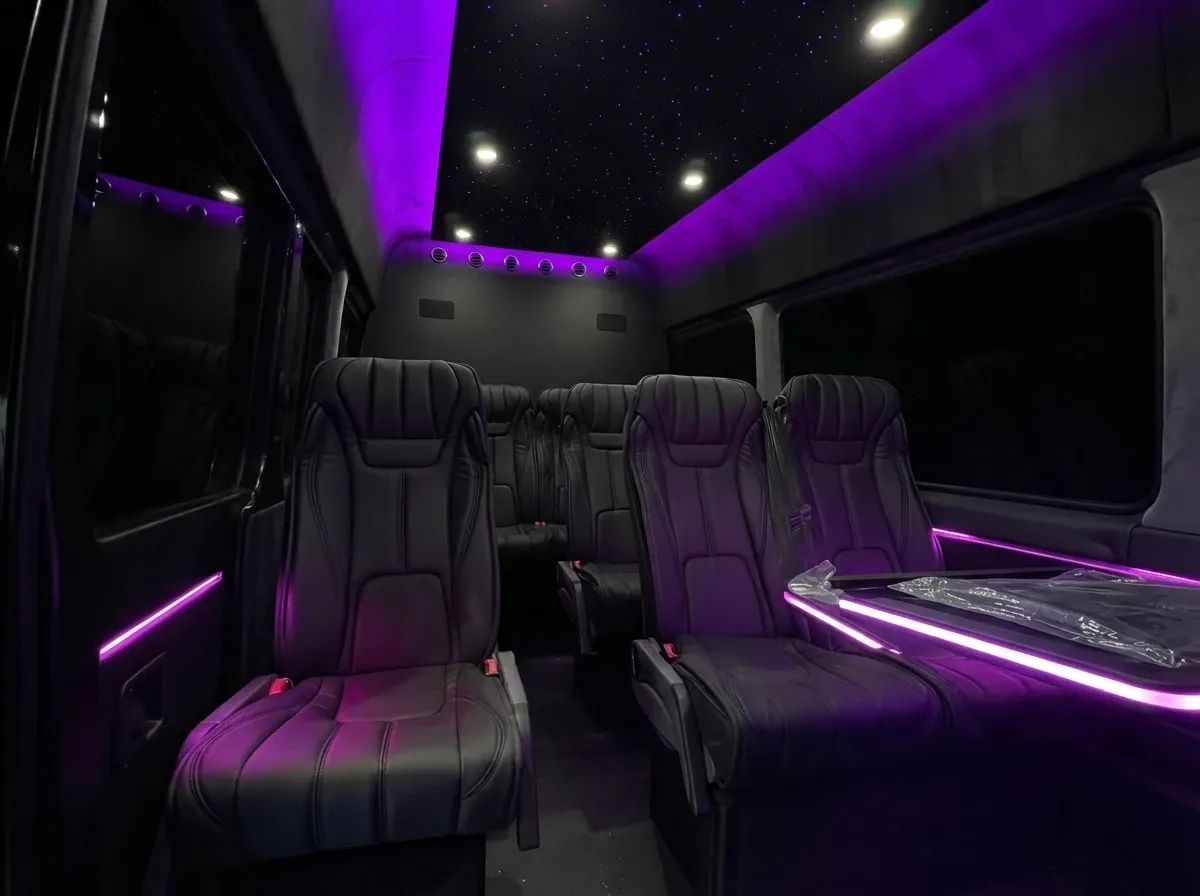 Mercedes-Benz Executive Sprinter in black, available to rent