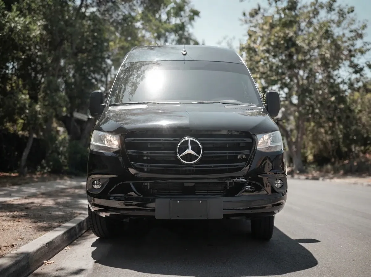 Mercedes-Benz Jet Sprinter Mercedes-Benz Jet Sprinter in black, available to rent