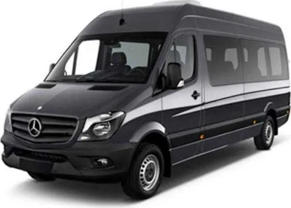 Black Mercedes-Benz Mini Bus Mercedes-Benz Mini Bus in black, available to rent