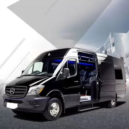 Mercedes-Benz Sprinter Executive Shuttle Mercedes-Benz Sprinter Executive Shuttle in black, available to rent