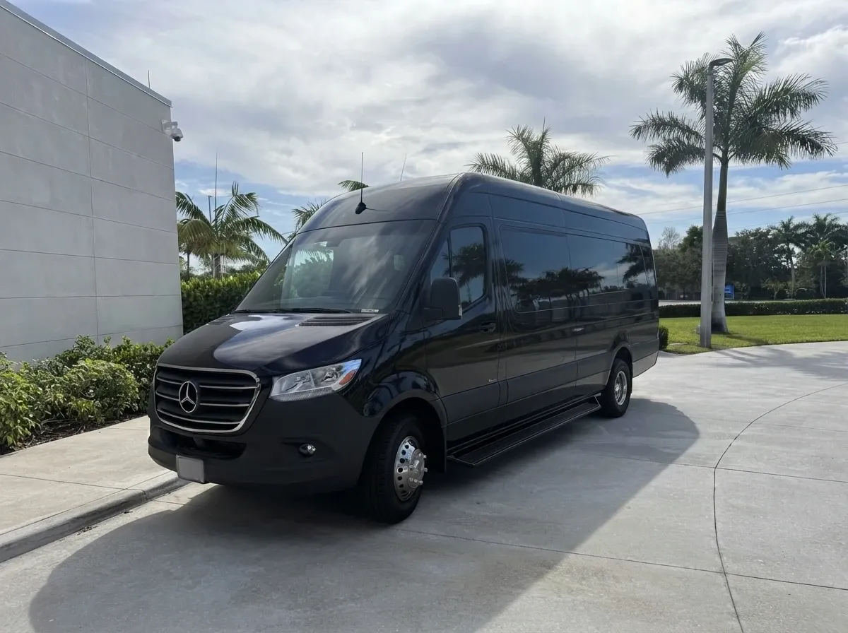 Mercedes-Benz Sprinter Limousine Mercedes-Benz Sprinter Limousine in black, available to rent