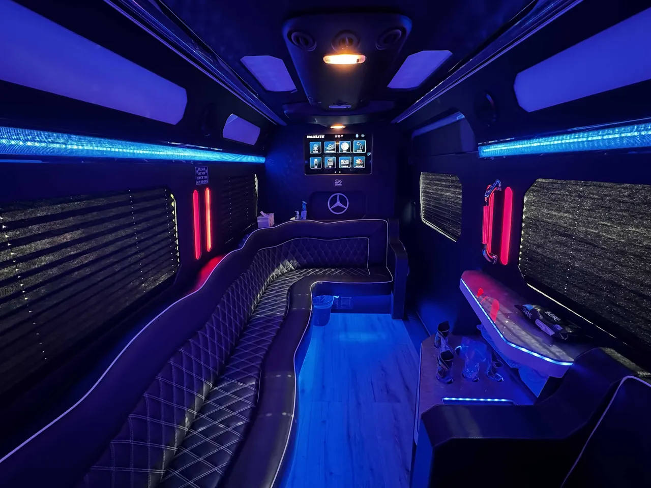 Mercedes-Benz Sprinter Party Limousine Bus in silver, image 4