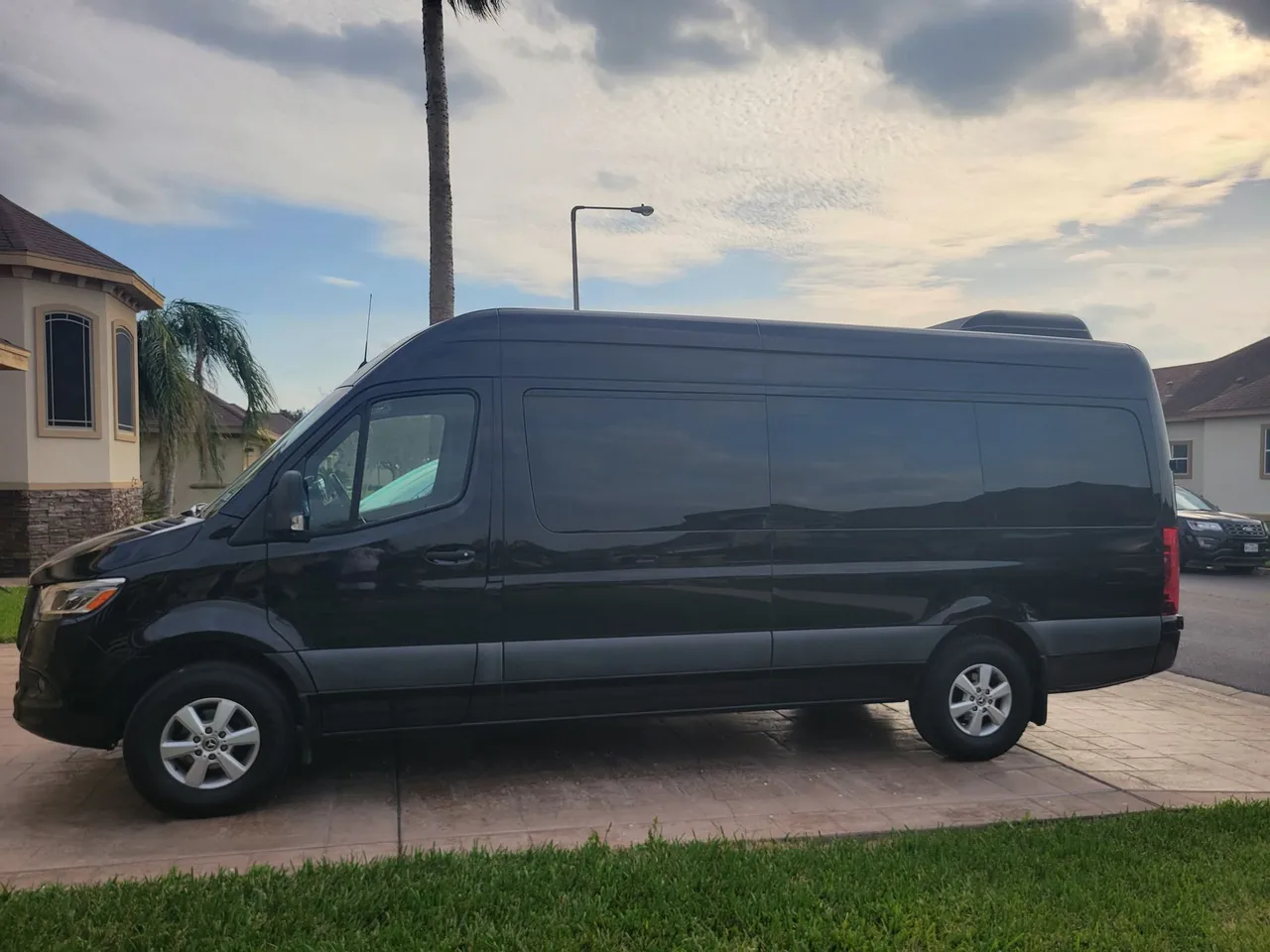 Black Mercedes-Benz Sprinter Passenger Van, photo 2 for minibus rental