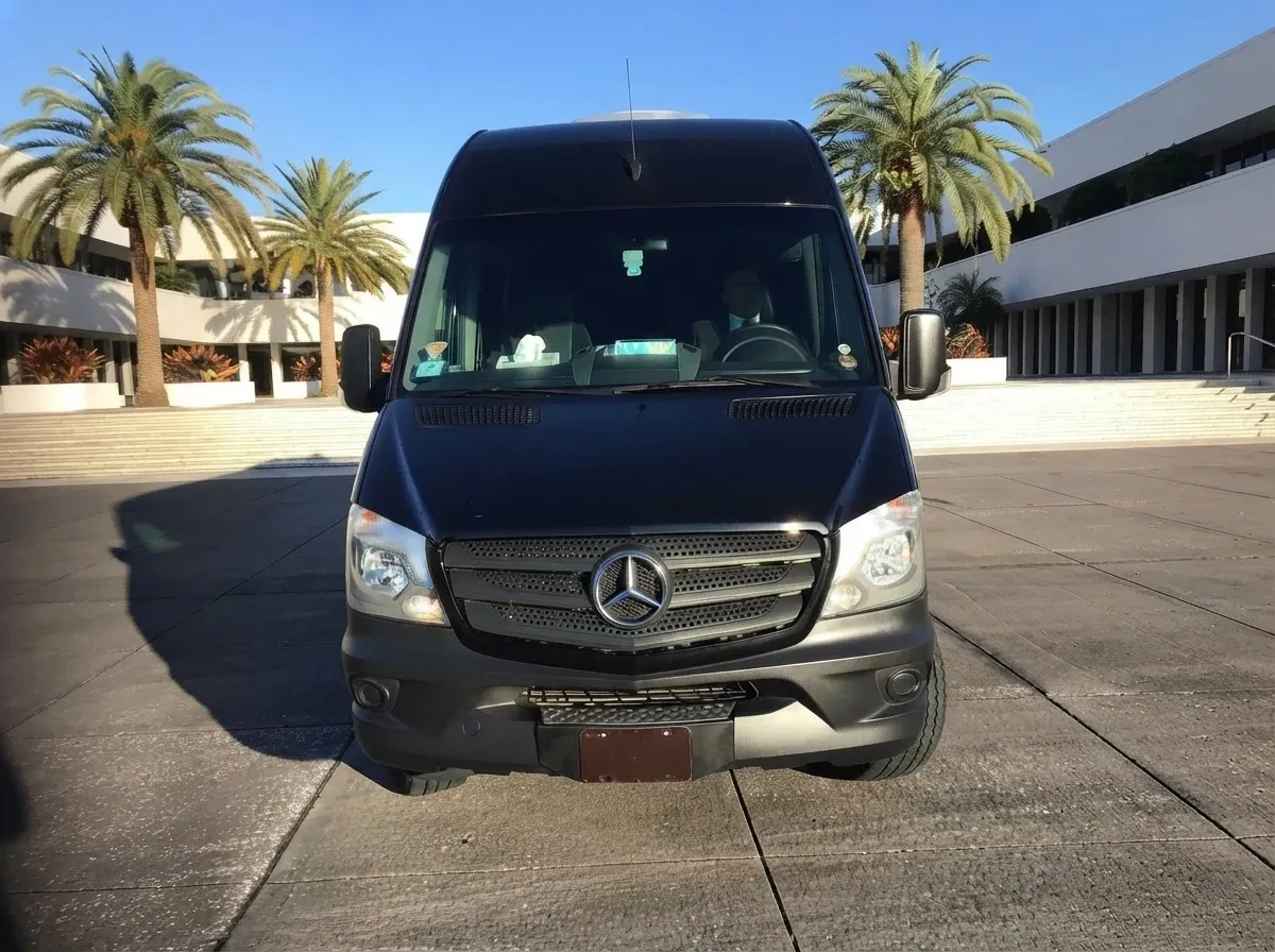 Mercedes-Benz Sprinter Van Mercedes-Benz Sprinter Van in black, available to rent