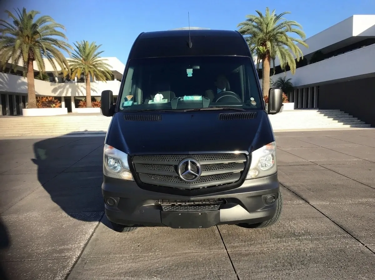 Mercedes-Benz Sprinter Van Mercedes-Benz Sprinter Van in black, available to rent