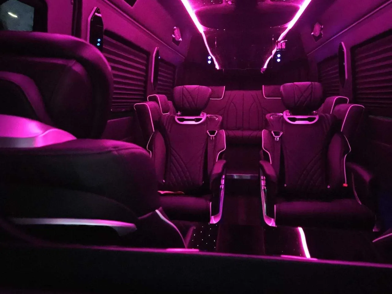 Mercedes-Benz Sprinter Van Jet in black, available to rent