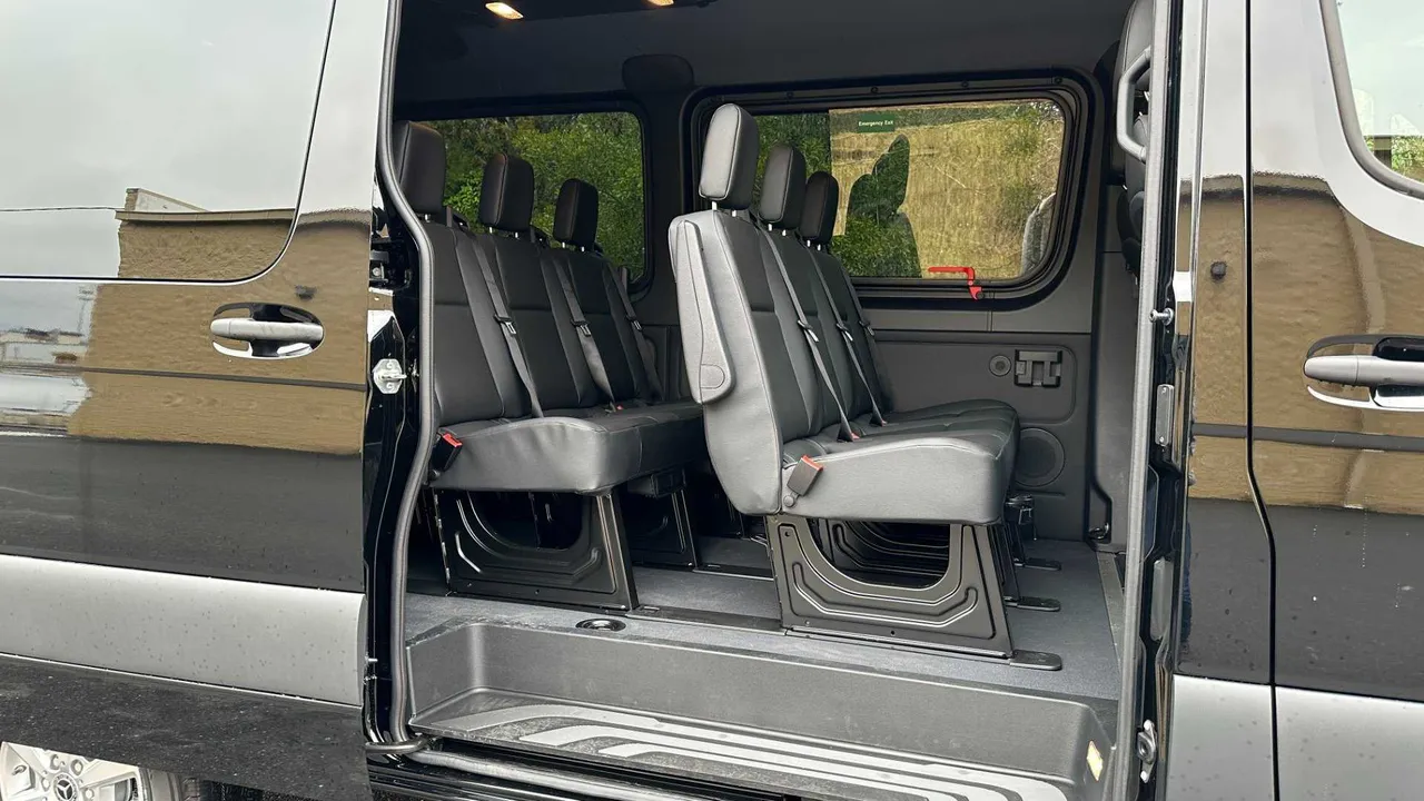 Mercedes-Benz Executive Sprinter interior for minibus rental