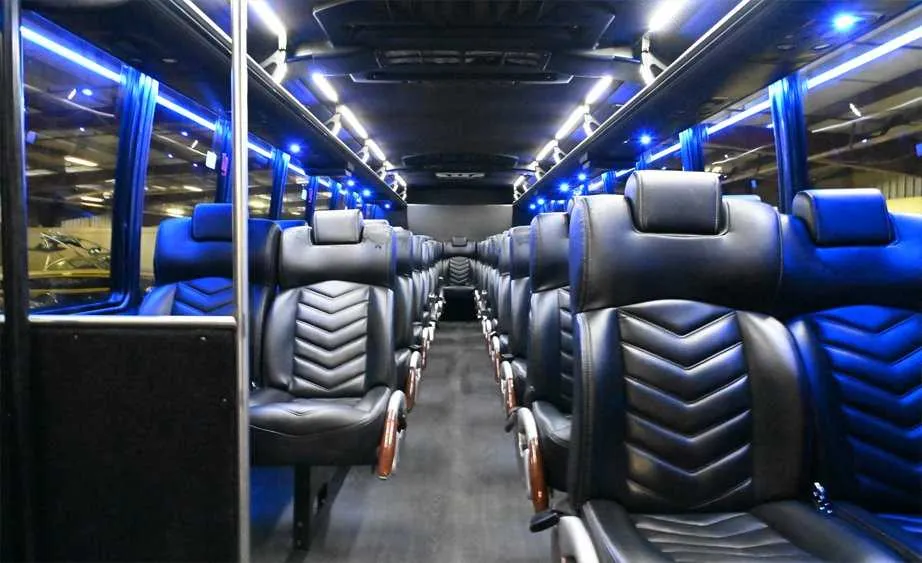 Ford Transit Executive Van interior for minibus rental