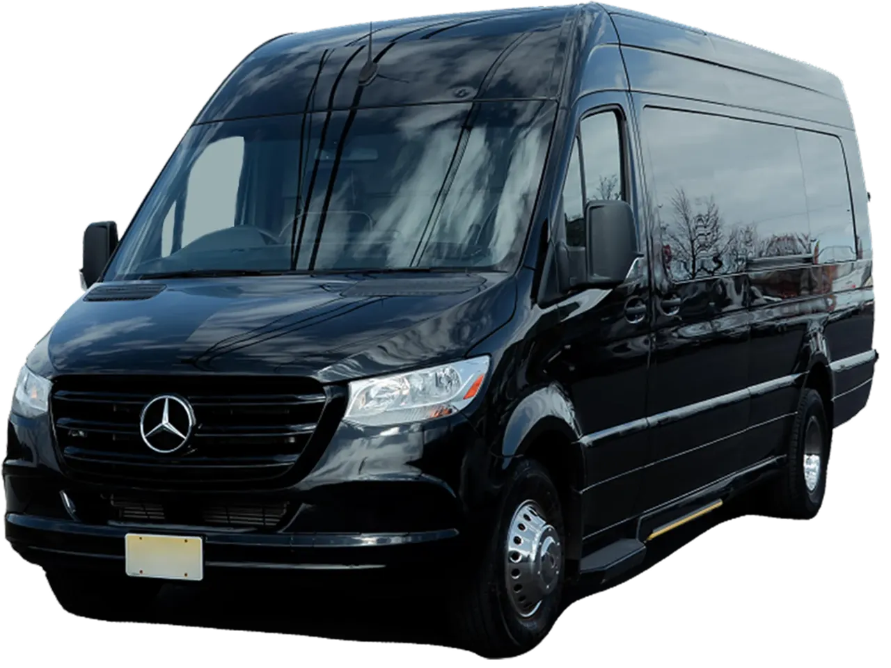 Gray 11 Passenger Mercedes-Benz Sprinter for minibus rental