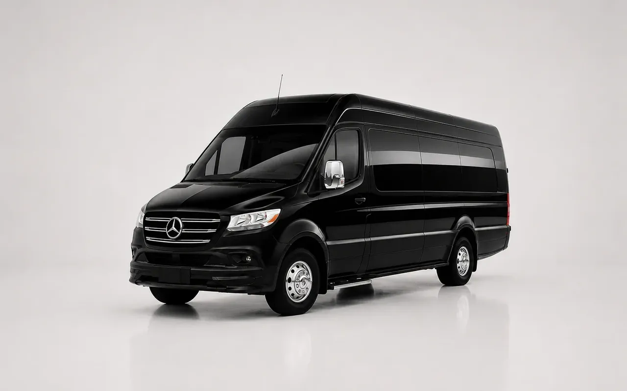 Mercedes-Benz Metris Black Mercedes-Benz Metris for minibus rental