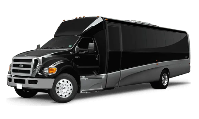 36 Passenger Mini Coach 36 Passenger Mini Coach in black, available to rent