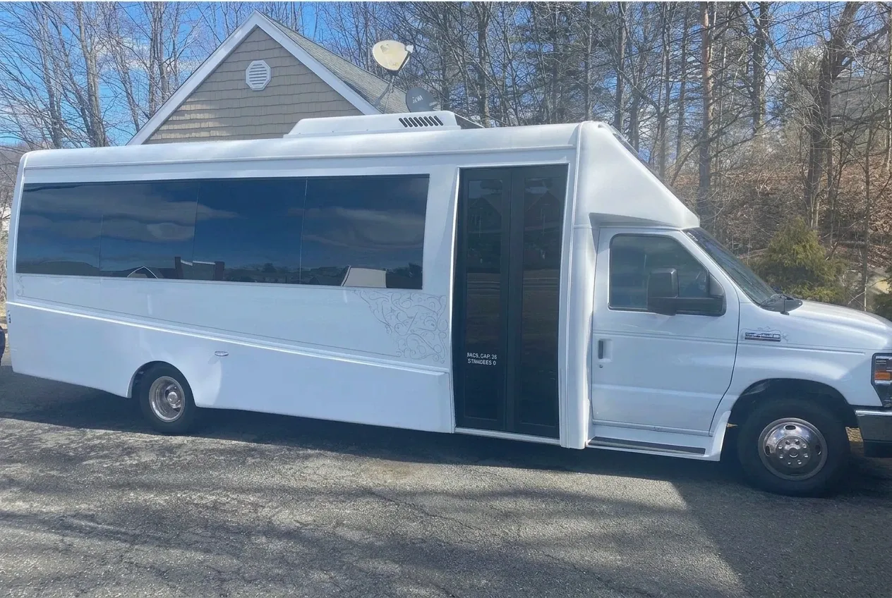 24 Passenger Mini Coach 24 Passenger Mini Coach in black, available to rent