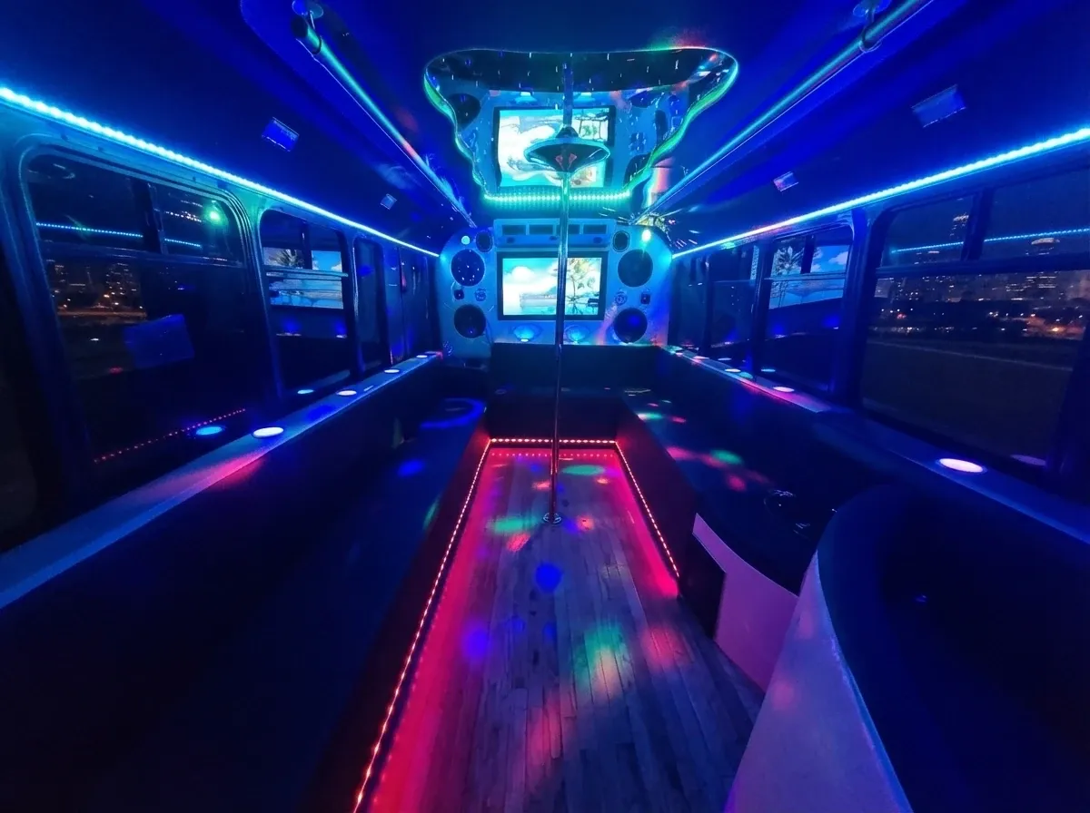 25 Passenger Party Bus in black, image 2