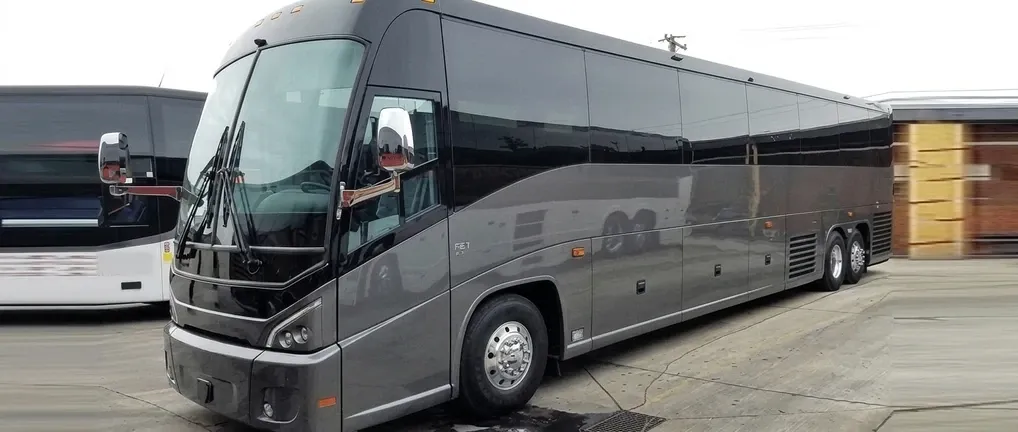 Silver Party Bus Party Bus in silver, available to rent