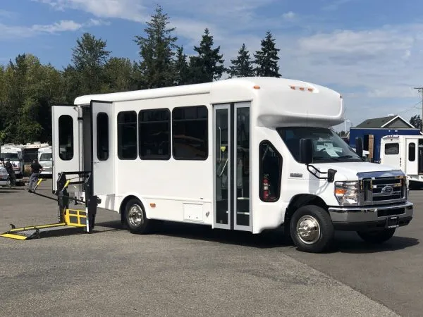 Black VIP Executive ADA Mini Coach (14 Passengers) (ADA Wheelchair Lift) for minibus rental